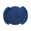 Modway Nebula Upholstered Performance Velvet Ottoman in Midnight Blue