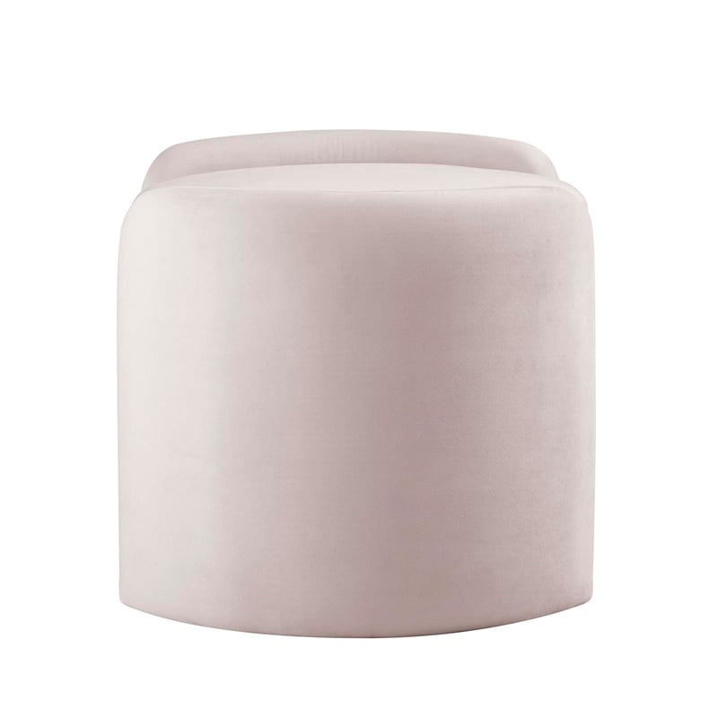 Modway Nebula Upholstered Performance Velvet Ottoman in Pink