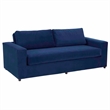 Modway Avendale Modern Style Performance Velvet Sofa in Deep/Navy