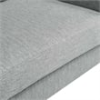 Modway Corland Upholstered Fabric and Metal Loveseat in Light Gray
