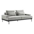 Modway Proximity Upholstered Polyester Fabric Sofa in Light Gray