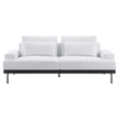 Modway Proximity Modern Style Upholstered Polyester Fabric Sofa in White
