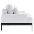 Modway Proximity Modern Style Upholstered Polyester Fabric Sofa in White