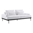Modway Proximity Modern Style Upholstered Polyester Fabric Sofa in White