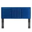 Modway Believe Channel Tufted Velvet Full/Queen Headboard in Navy
