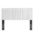 Modway Believe Channel Tufted Velvet Full/Queen Headboard in White