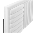Modway Believe Channel Tufted Velvet Full/Queen Headboard in White