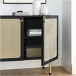 Modway Chaucer Particleboard and Laminate Accent Cabinet in Black