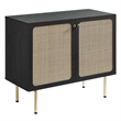 Modway Chaucer Particleboard and Laminate Accent Cabinet in Black