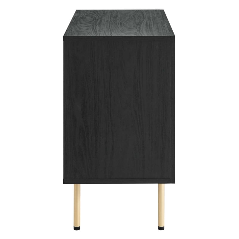 Modway Chaucer Particleboard and Laminate Accent Cabinet in Black