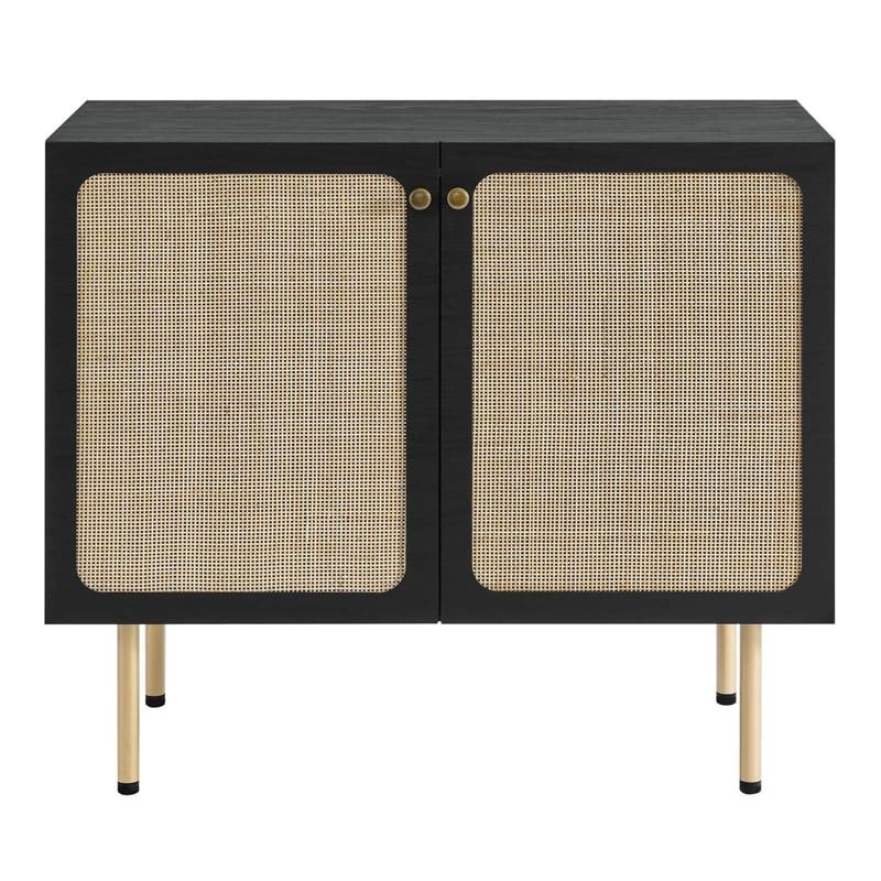 Modway Chaucer Particleboard and Laminate Accent Cabinet in Black