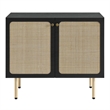Modway Chaucer Particleboard and Laminate Accent Cabinet in Black