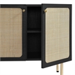 Modway Chaucer Particleboard and Laminate Accent Cabinet in Black