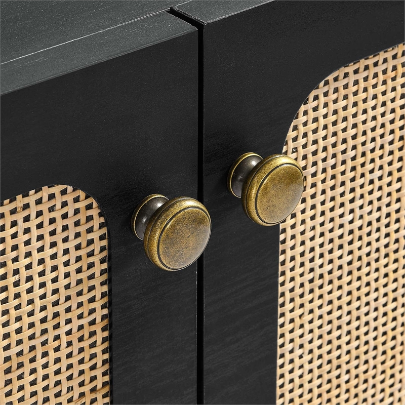 Modway Chaucer Particleboard and Laminate Accent Cabinet in Black