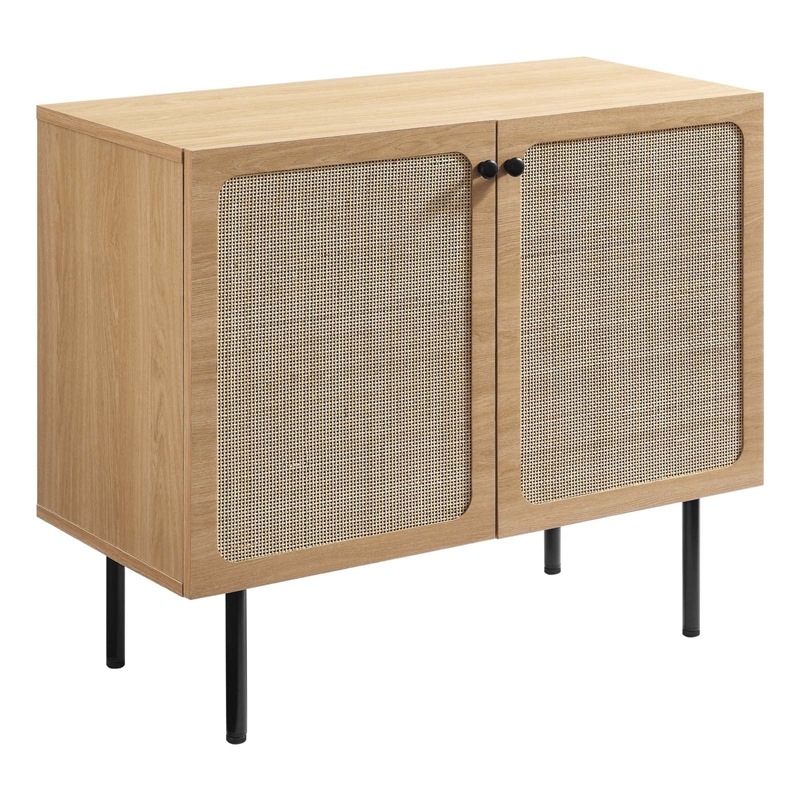 Modway Chaucer Particleboard and Laminate Accent Cabinet in Oak