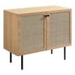 Modway Chaucer Particleboard and Laminate Accent Cabinet in Oak