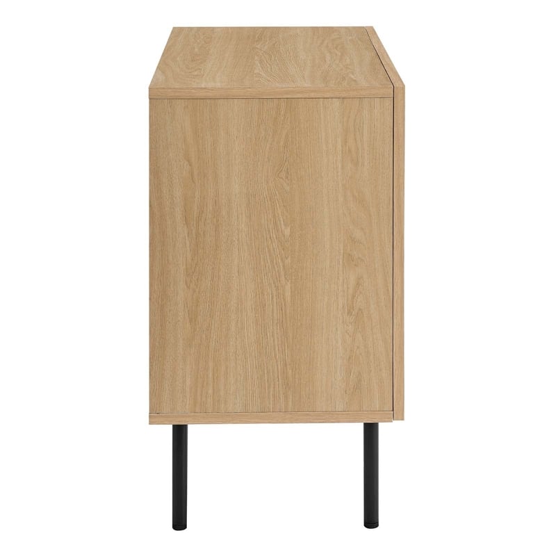 Modway Chaucer Particleboard and Laminate Accent Cabinet in Oak