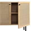Modway Chaucer Particleboard and Laminate Accent Cabinet in Oak