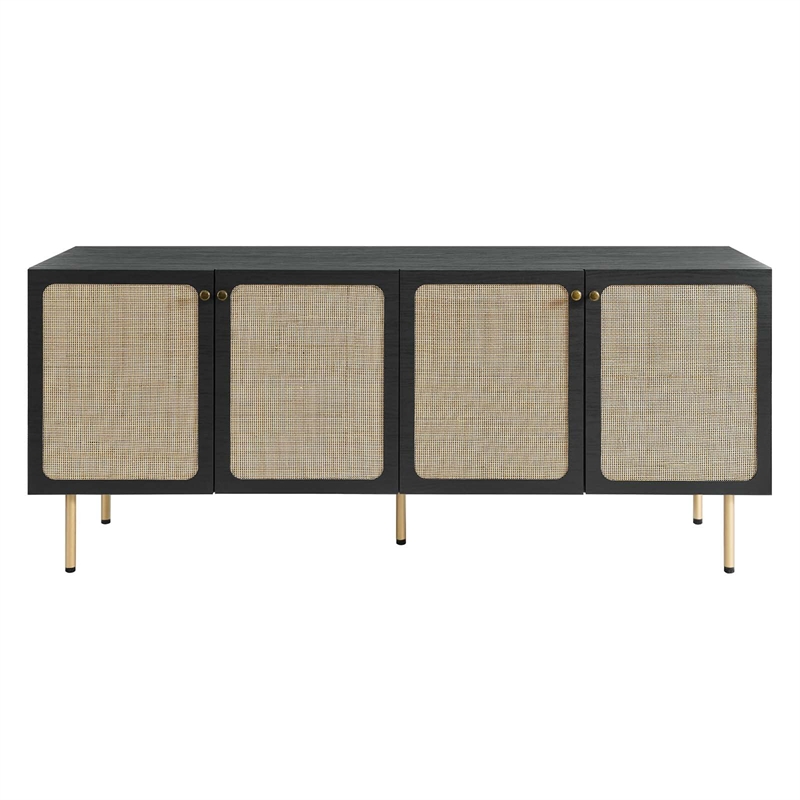 Modway Chaucer Particleboard and Laminate Sideboard in Black