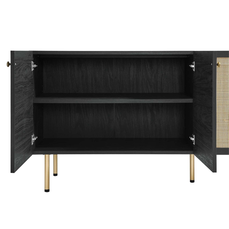Modway Chaucer Particleboard and Laminate Sideboard in Black