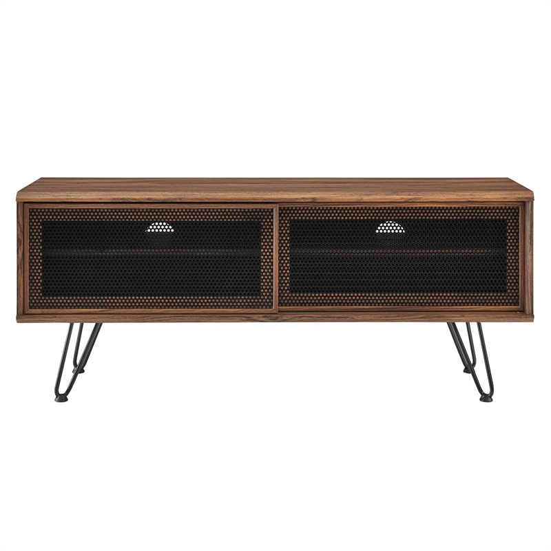 Modway Nomad Modern Wood Grain Laminate TV Stand for TVs up to 52