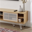 Modway Nomad Modern Wood Grain Laminate TV Stand for TVs up to 65
