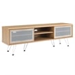 Modway Nomad Modern Wood Grain Laminate TV Stand for TVs up to 65