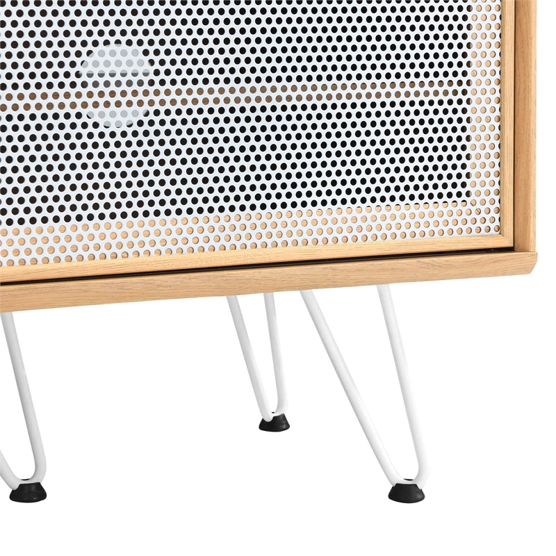 Modway Nomad Modern Wood Grain Laminate TV Stand for TVs up to 65