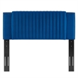 Modway Felicity Channel Tufted Velvet King/California King Headboard in Navy