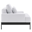Modway Proximity Upholstered Polyester Fabric Loveseat in White