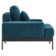 Modway Proximity Upholstered Polyester Fabric Armchair in Azure Blue