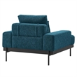 Modway Proximity Upholstered Polyester Fabric Armchair in Azure Blue