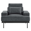 Modway Proximity Upholstered Polyester Fabric Armchair in Charcoal