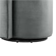 Modway Della Performance Velvet Fabric and Iron Swivel Chair in Gray