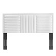 Modway Believe Channel Tufted Velvet King/California King Headboard in White