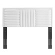 Modway Believe Channel Tufted Velvet King/California King Headboard in White