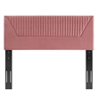 Modway Patience Channel Tufted Velvet King/California King Headboard in Pink