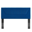 Modway Patience Channel Tufted Velvet King/California King Headboard in Navy
