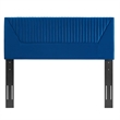 Modway Patience Channel Tufted Velvet King/California King Headboard in Navy