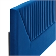 Modway Patience Channel Tufted Velvet King/California King Headboard in Navy