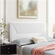 Modway Patience Channel Tufted Velvet King/California King Headboard in White