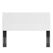 Modway Patience Channel Tufted Velvet King/California King Headboard in White