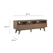 Modway Render Particleboard and Laminate TV Stand for TVs up to 66