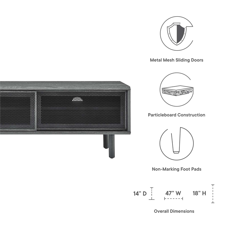 Modway Kurtis MDF and Particleboard TV Stand for TVs up to 52