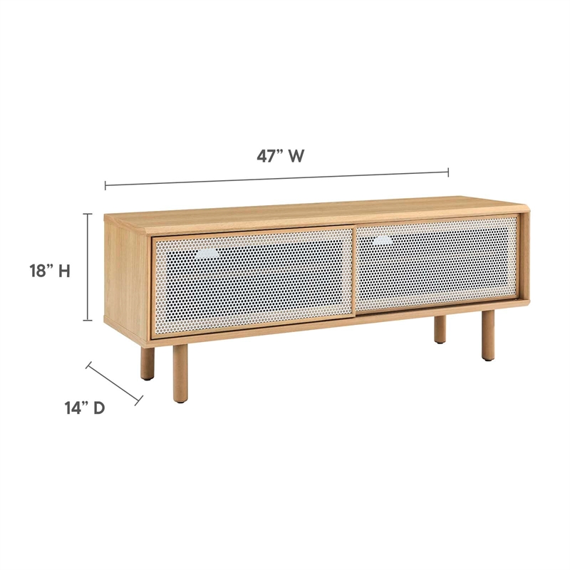 Modway Kurtis Modern MDF and Particleboard TV Stand for TVs up to 52