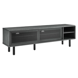 Modway Kurtis MDF and Particleboard TV Stand for TVs up to 65&quot in Charcoal