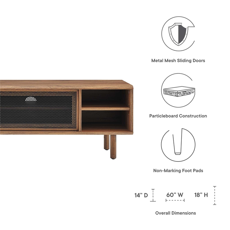 Modway Kurtis Modern MDF and Particleboard TV Stand for TVs up to 65