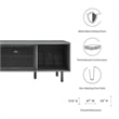 Modway Kurtis MDF Particleboard TV and Record Stand for TVs up to 65