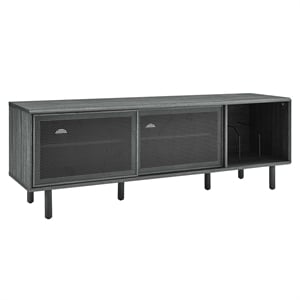 Modway Kurtis MDF Particleboard TV and Record Stand for TVs up to 65&quot - Charcoal