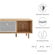 Modway Kurtis MDF Particleboard TV and Record Stand for TVs up to 65